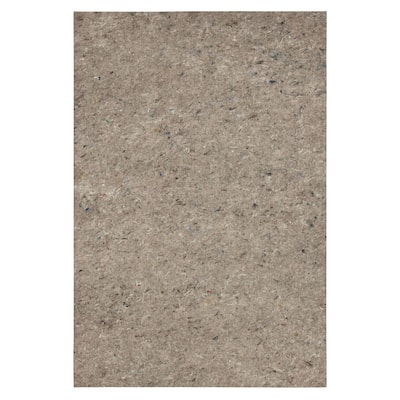 Mohawk Home Felt Rug Pad 3/8" Inch Thick Plush Comfort Cushion - Grey
