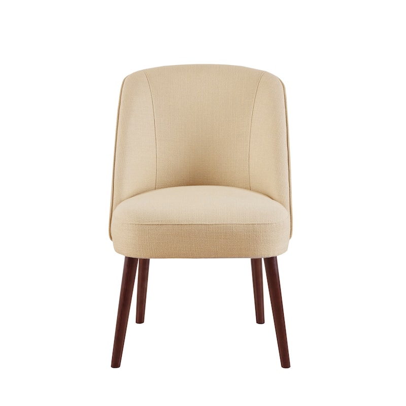 Madison Park Larkin Natural Rounded Back Dining Chair - 22.25"w x 24.5"d x 34.6"h