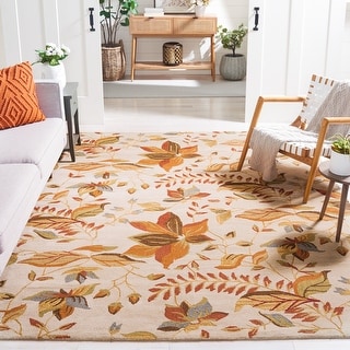 SAFAVIEH Handmade Blossom Delina Modern Floral Wool Rug