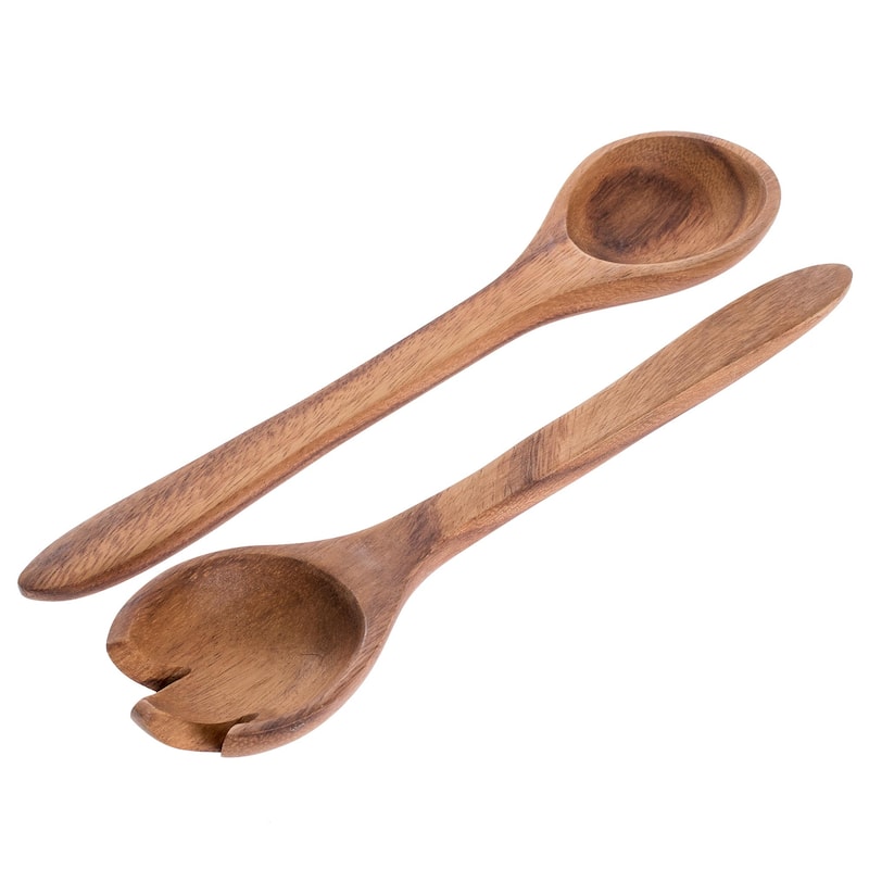 Novica Handmade Salad Teak Wood Salad Servers (Pair)