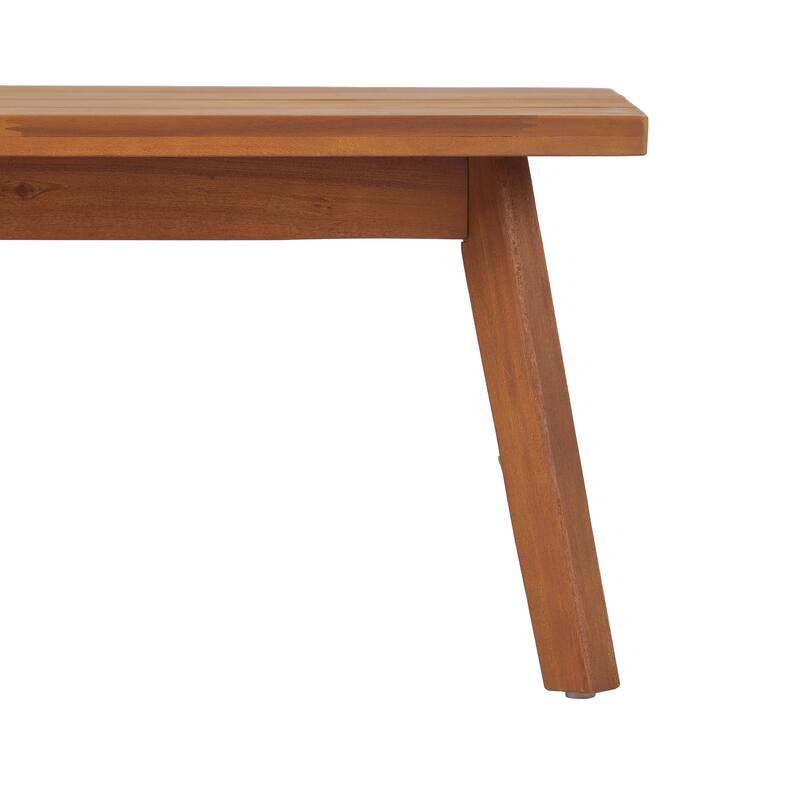 Christopher Knight Home - Haven Mid-Century 2-Piece Acacia Wood Patio Loveseat Set