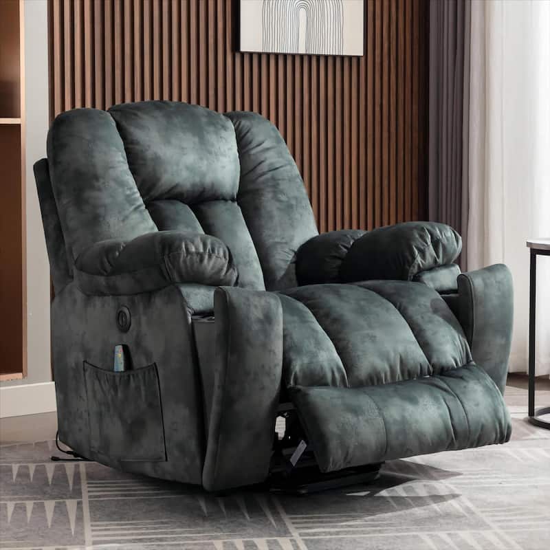 40.6" W Oversize Power Lift Recliner Chair With Massage & Heating