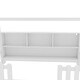 preview thumbnail 35 of 34, Kids Twin Floor Bed with Roof Frame and LED Light, Wooden House Bed with Bookshelf Storage and Guardrails