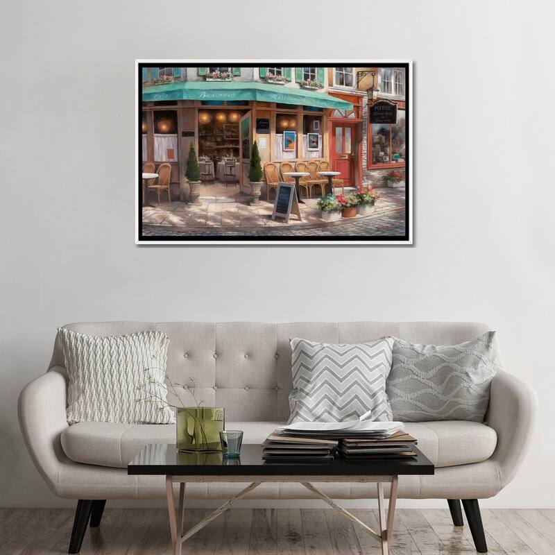 iCanvas "Cafe Beauchons" by T.C. Chiu Framed Canvas Print