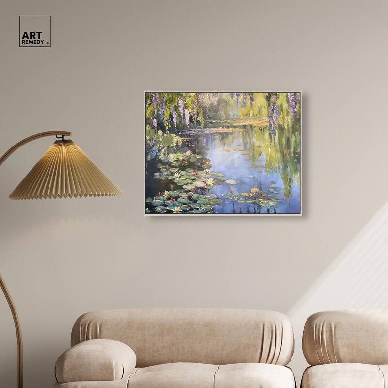 Lily Lagoon II Canvas by Art Remedy