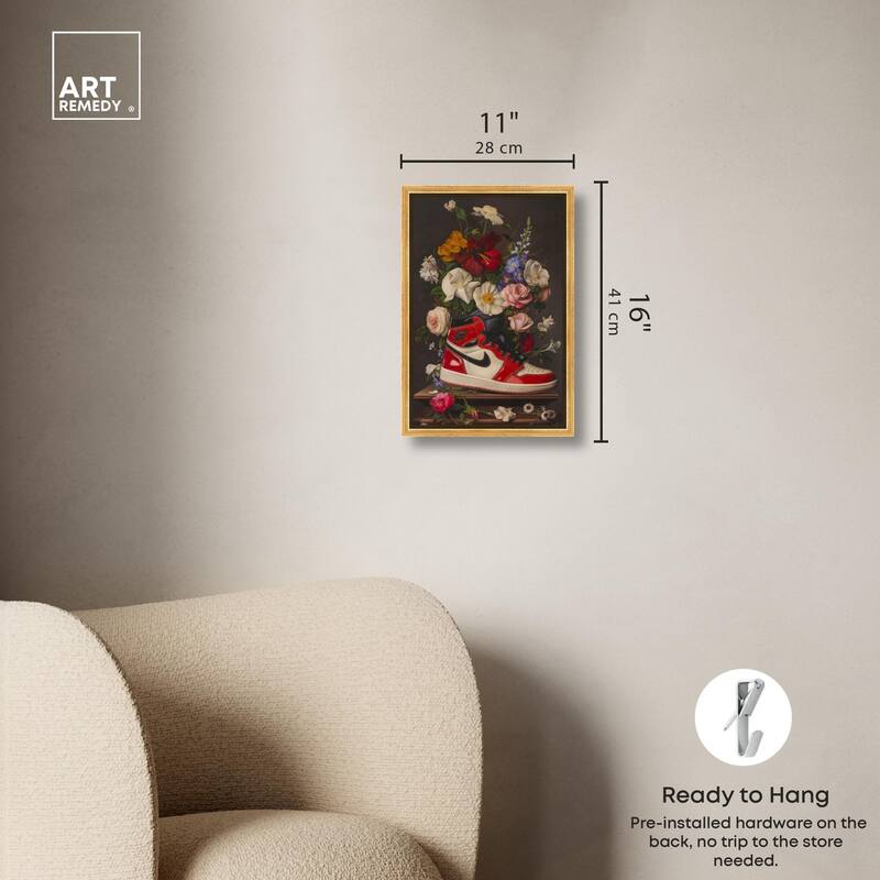 Sneaker Bouquet II Canvas by Art Remedy