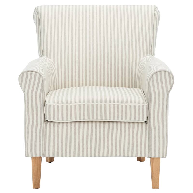 SAFAVIEH Gramercy Red/Ivory Floral Club Chair - 30" W x 33" D x 35" H