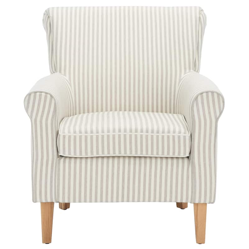 SAFAVIEH Shamika Red/Ivory Floral Club Chair - 30" W x 33" D x 35" H