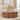 Classic Home Josie 22"  Wood and Marble Coffee Table