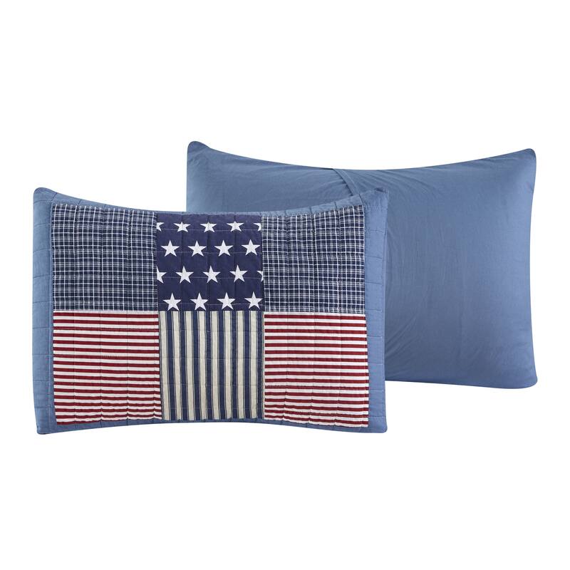 Americana Cotton Patchwork Quilt Set - Christopher Knight