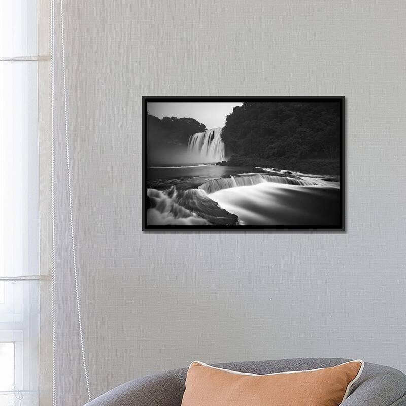 iCanvas "Huangguoshu Waterfalls" by Yan Zhang Framed Canvas Print