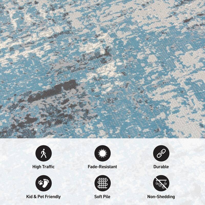 World Rug Gallery Modern Abstract Area Rug