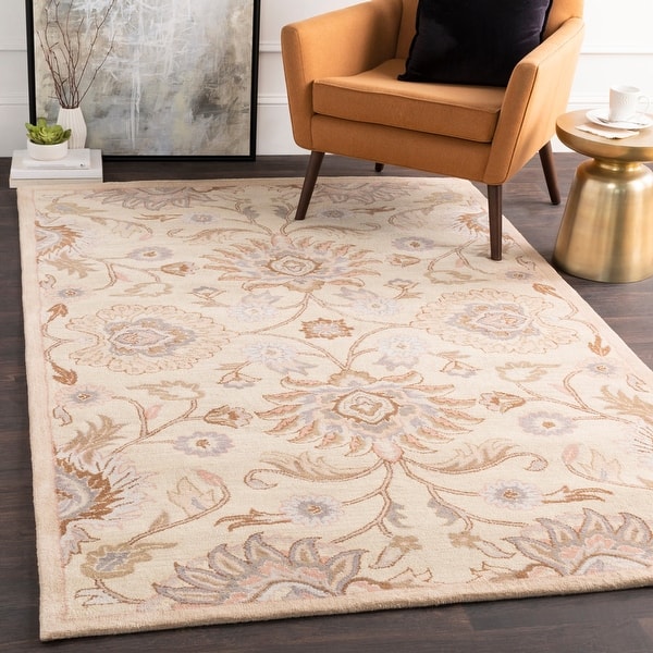 slide 2 of 124, Patchway Handmade Classic Floral Wool Area Rug