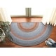 preview thumbnail 58 of 68, SAFAVIEH Handmade Braided Katharyn Country Rug 2' x 4' Half-Moon - Grey/Rust