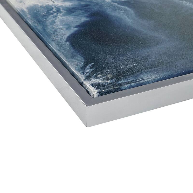 Gracie Mills Louise Tranquil Sorbet Sky Gel Coat Canvas - 25 x 30 - Blue6