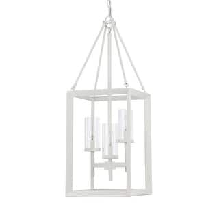 Golden Lighting Smyth 3-light Pendant in Natural White