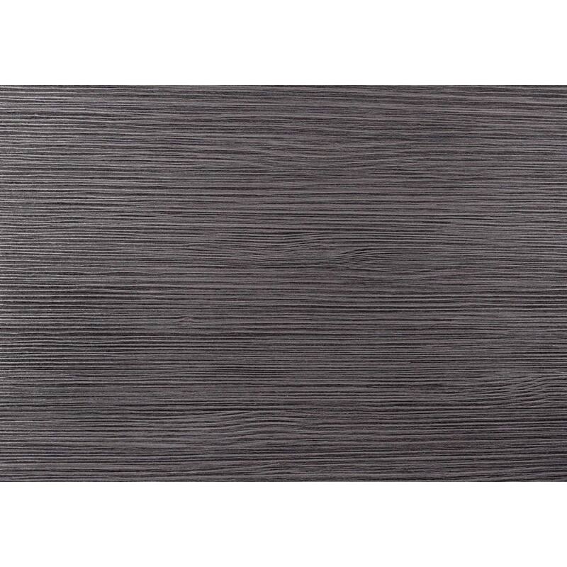 Wood Veneer Computer Desk with Black Metal Base and Rectangular Shape