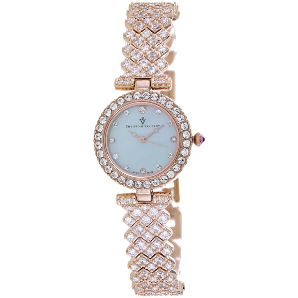 Christian Van Sant Women's Romana Blue Dial Watch - CV2955 - One Size