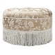 preview thumbnail 48 of 91, Yolanda 24" Upholstered Round Accent Ottoman