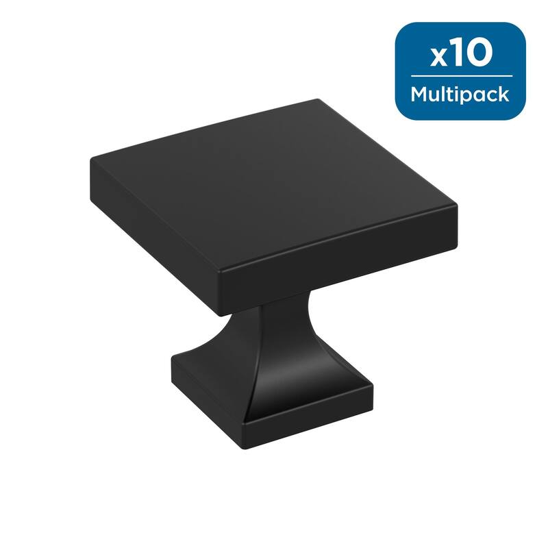 Amerock Pedestal Cabinet and Furniture Knob - Matte Black