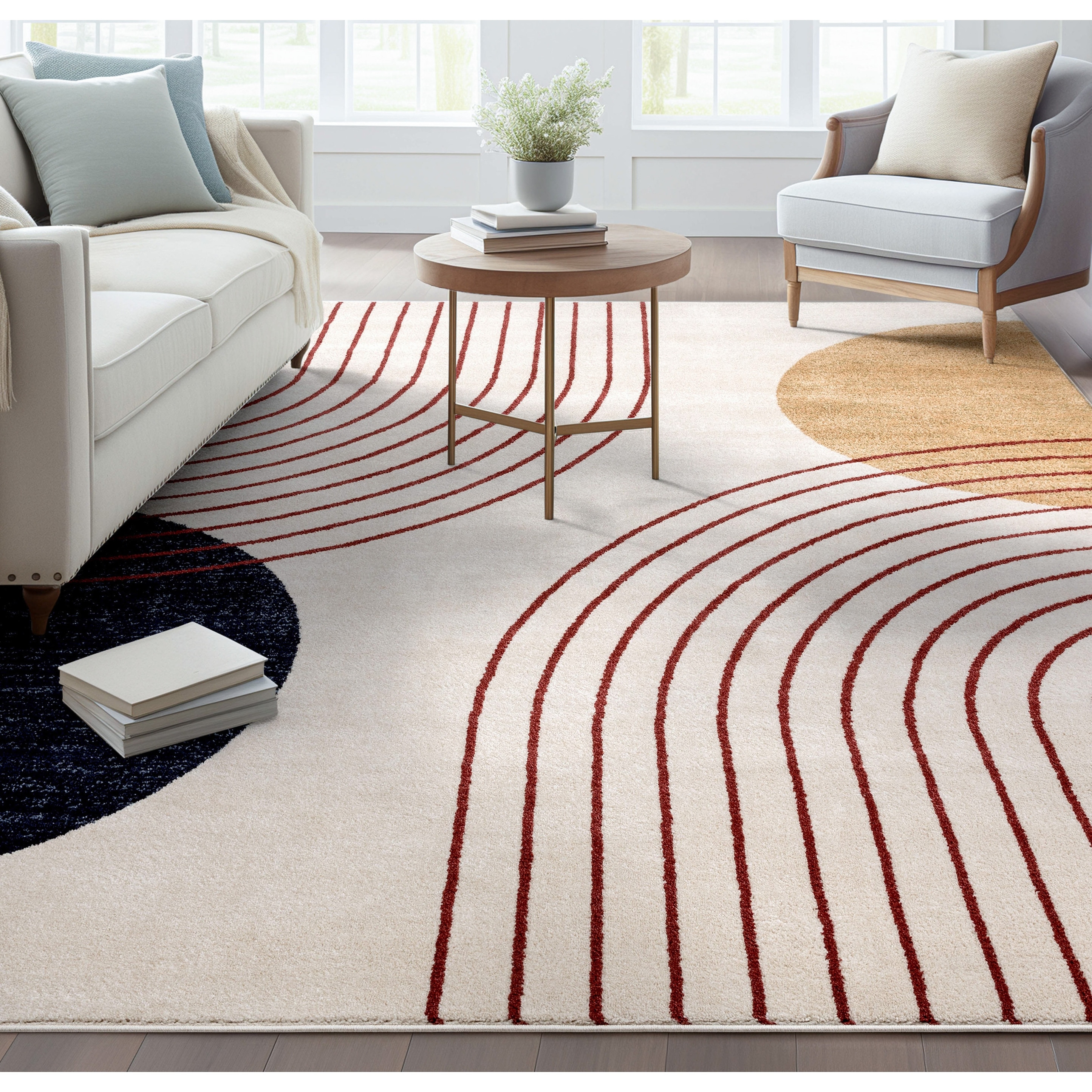 Well Woven Omaha Laslow Modern Geometric Soft Plush Rug