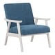 preview thumbnail 18 of 77, Weldon Mid-Century Fabric Upholstered Chair