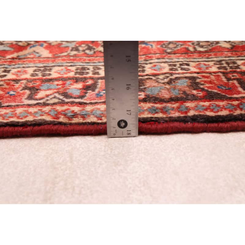 ECARPETGALLERY Hand-knotted Andelz Red Wool Rug - 4'6 x 6'9
