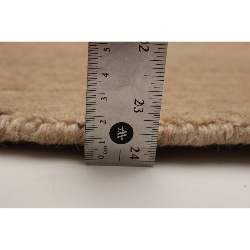 Kashkuli Gabbeh Beige Rug 3'11" x 3'11" - 3'11 x 3'11