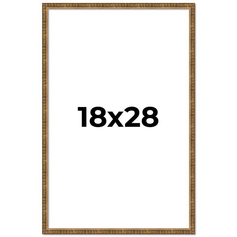 18x28 Frame Gold Picture Frame - Complete Modern Photo Frame Includes