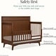 preview thumbnail 3 of 3, Evolur Convertible Crib Toddler Guard Rail in Walnut