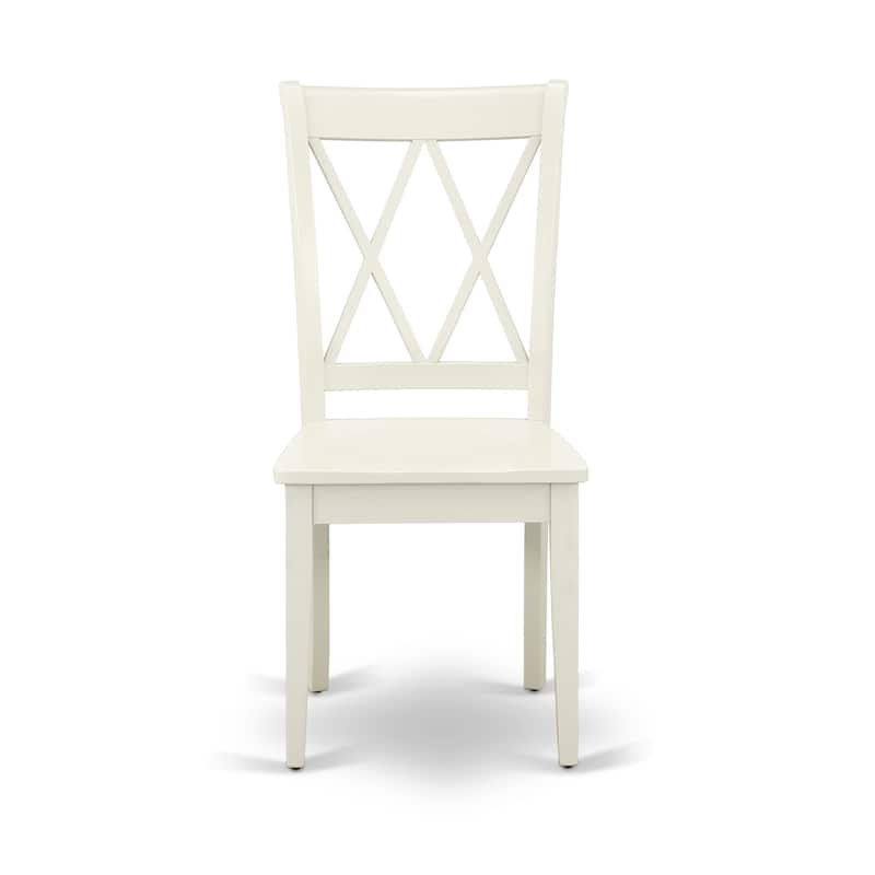 East West Furniture Dining Table Set Includes a Square Kitchen Table and Dining Room Chairs (Pieces Options)