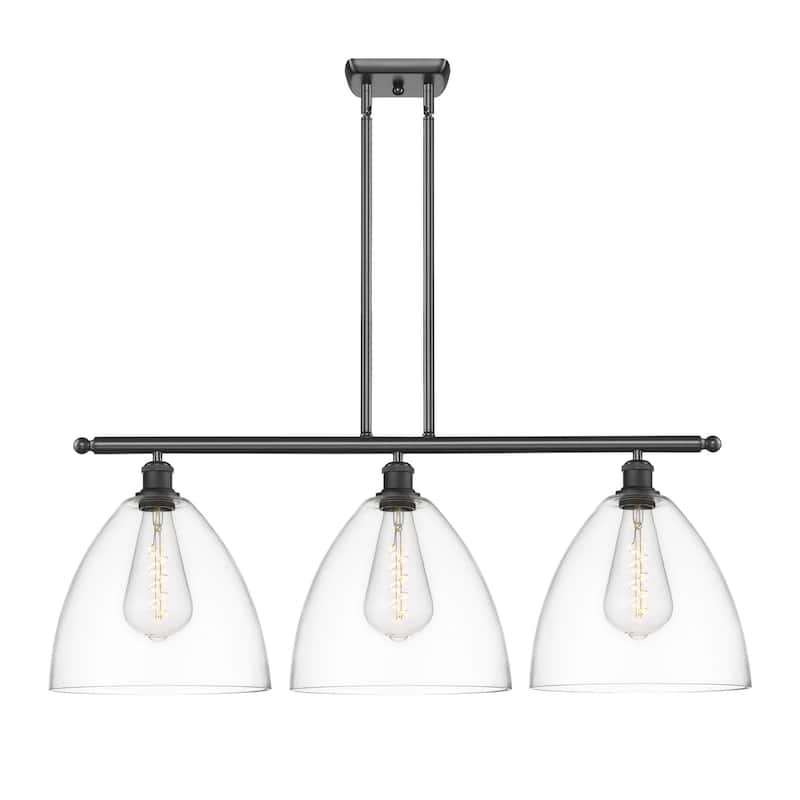 Innovations Lighting 516-3I-14-39 Bristol Linear Bristol 3 Light 39" - Matte Black / Clear