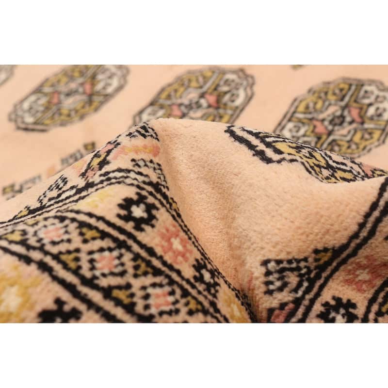 ECARPETGALLERY Hand-knotted Finest Peshawar Bokhara Beige Wool Rug - 8'1 x 9'11