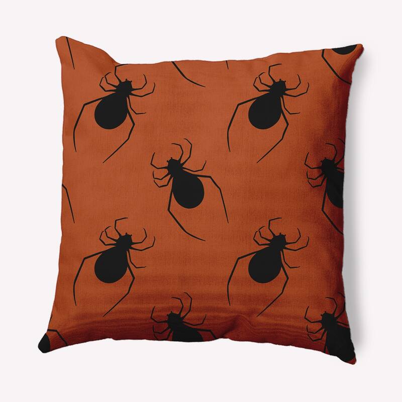 Crawling Spiders Decorative Throw Pillow