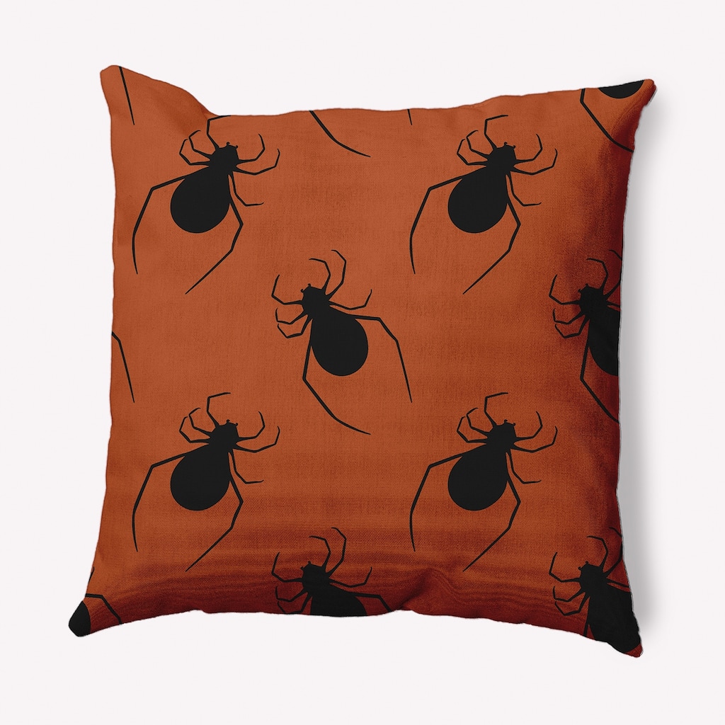 Crawling Spiders Decorative Throw Pillow
