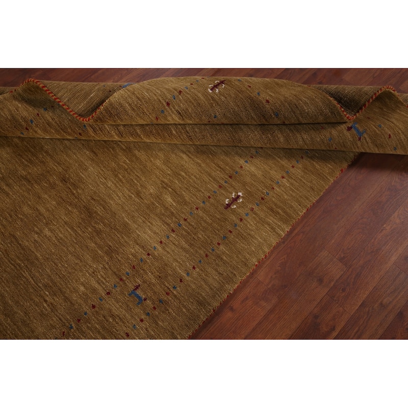 Little Animals Tribal Gabbeh Oriental Accent Rug Handmade Wool Carpet - 3'11"x 6'4"