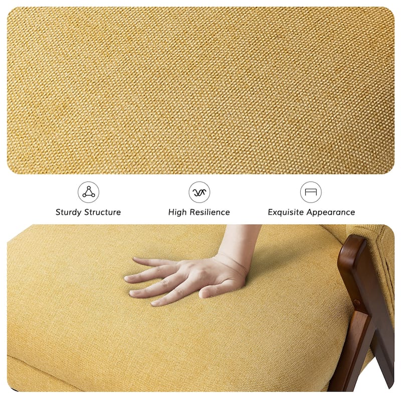 Vivian Mid-century Barrel Chair with a Scalloped Back by HULALA HOME