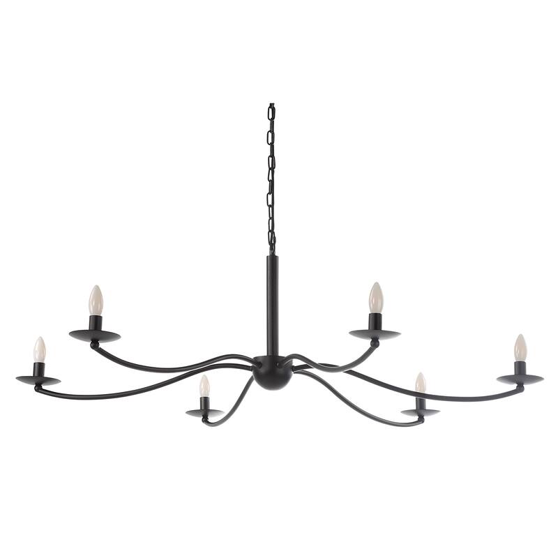 Renwil Landen 75.75" Height Ceiling Fixture, Powder Coated Matte Black