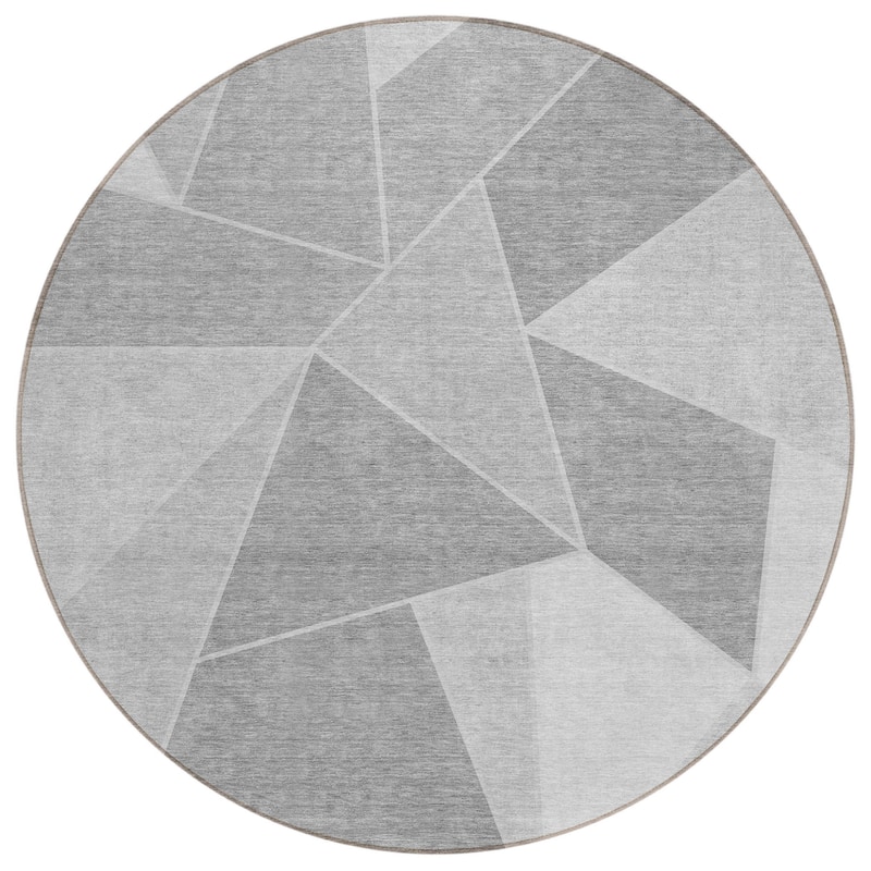 HomeRoots Geometric Transitional Rectangle Outdoor Rug