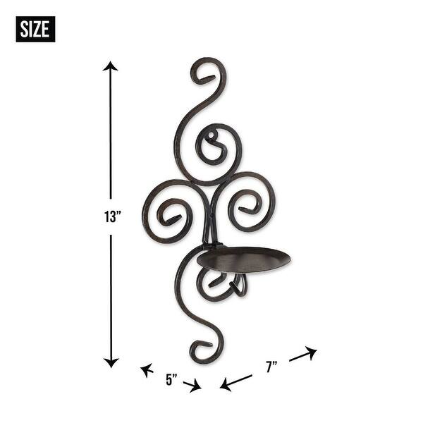 Wrought Iron Candle Wall Sconcesnull