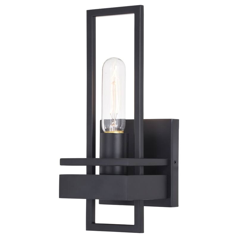 James Allan Harper 1 Light Contemporary Wall Sconce - Matte Black
