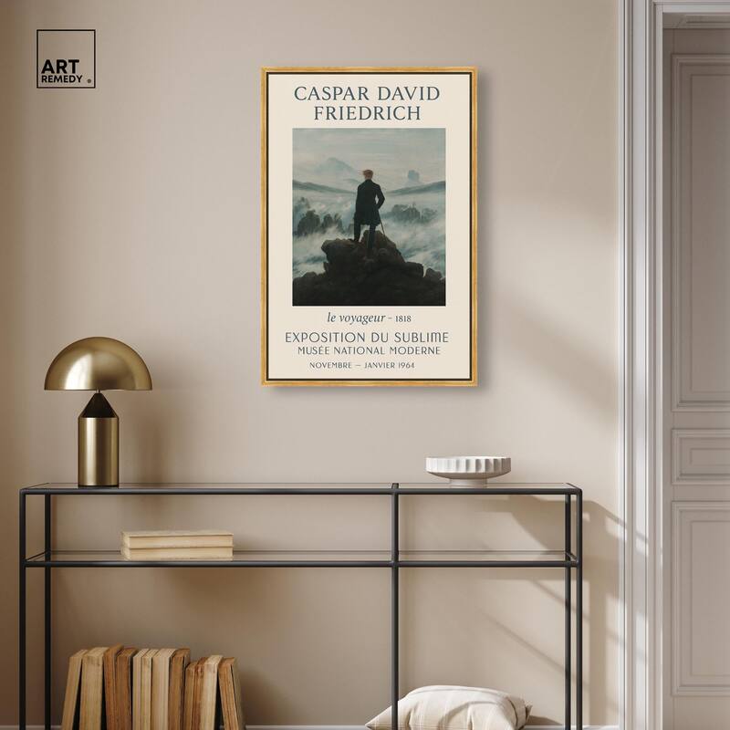 Wanderer Above the Sea of Fog Canvas by Art Remedy