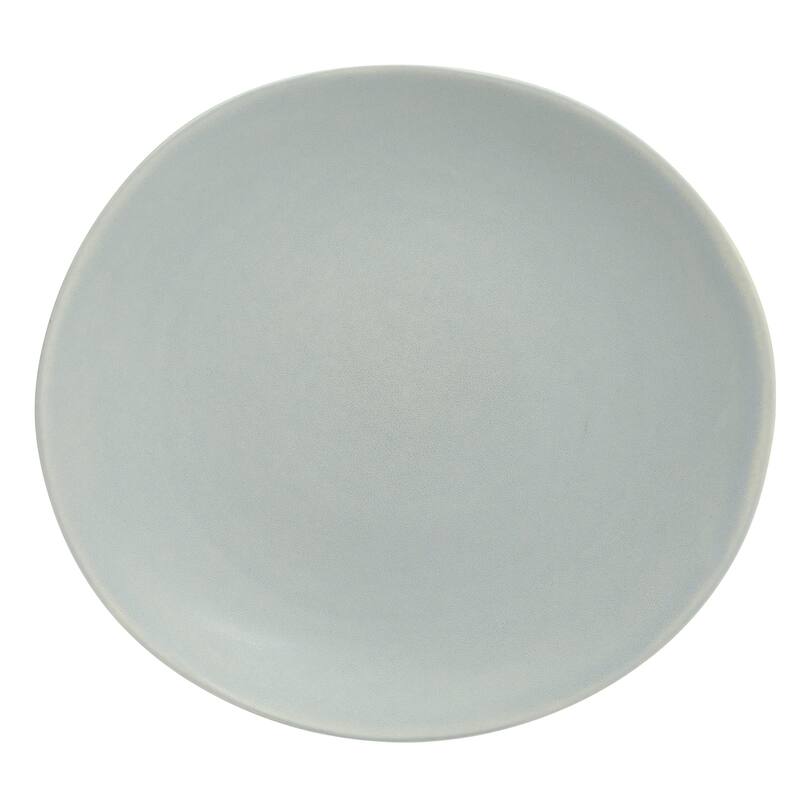 Gibson Elite Zion Mist 16 Piece Stoneware Reactive Glaze (Service for 4) Ceramic Plates and Bowls Modern Organic Dinnerware Set