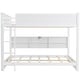 preview thumbnail 8 of 26, Solid Wood Bunk Bed with Bookcase and USB Ports, Queen Over Queen Bunk Bedframe with Storage Shelves and Ladder