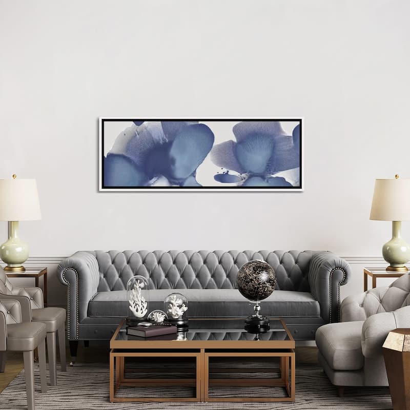 iCanvas "Animate Indigo I" by Hannah Carlson Framed Canvas Print