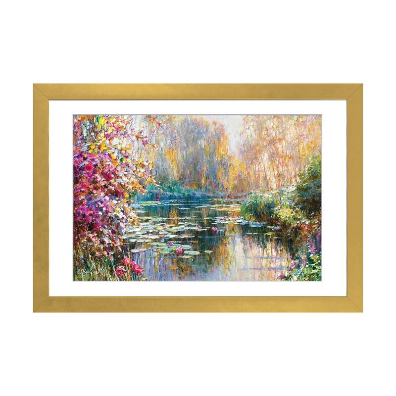 iCanvas "Bright Morning" by Yuriy Obukhovskiy - Gold - 16x24x1