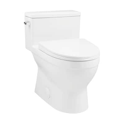 Bidetelli One-Piece Elongated Toilet Side Flush 1.28 Gpf - 28.55" x 15.7" 26.3"