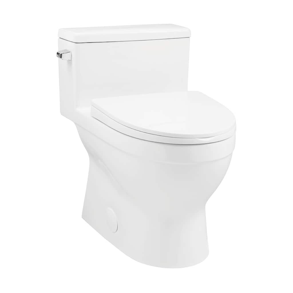 Bidetelli One-Piece Elongated Toilet Side Flush 1.28 Gpf - 28.55" x 15.7" 26.3"