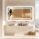 preview thumbnail 7 of 12, XXL Digital Displays Mirror with Bluetooth and Lights LED Makeup Mirror Dimmable 3 Modes - 47.24x23.62''