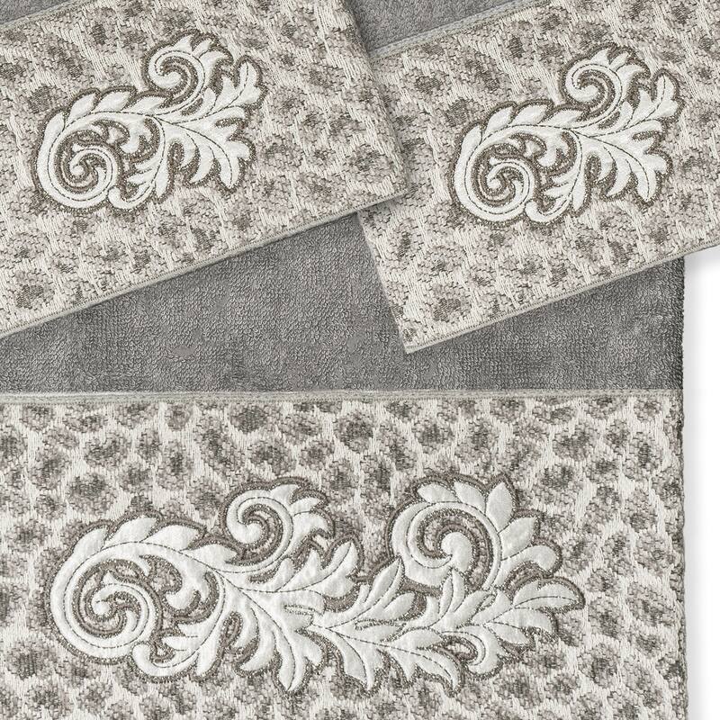 Authentic Hotel and Spa 100% Turkish Cotton April 3PC Embellished Towel Set